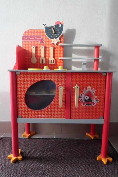 Speelgoedkeuken "The French Cocotte" (Janod), Kinderen en Baby's, Speelgoed | Speelkeukens, Zo goed als nieuw, Speelkeuken, Hout
