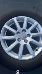 Jantes Audi A4 + pneus d'été d'origine, Autos : Pièces & Accessoires, Pneus & Jantes, 16 pouces, Véhicule de tourisme, Pneus été