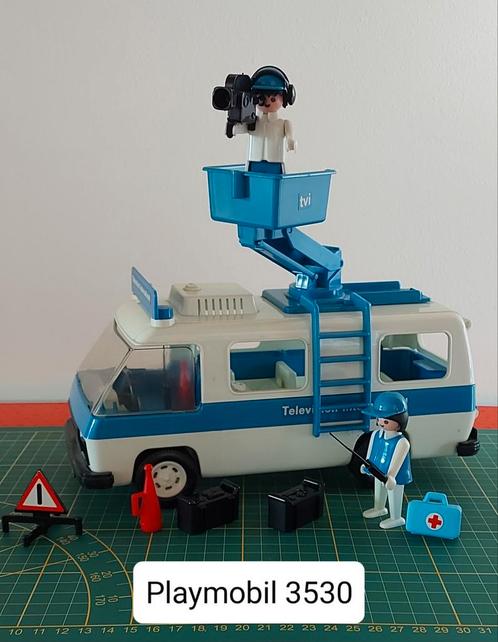 Lot vintage Playmobil televisie ploeg (PLL05), Kinderen en Baby's, Speelgoed | Playmobil, Gebruikt, Complete set, Ophalen of Verzenden