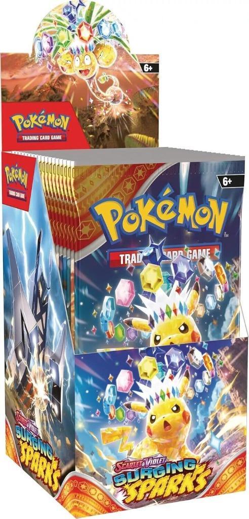 Pokemon - Surging Sparks - Half Booster box (18 packs) ENG, Hobby en Vrije tijd, Verzamelkaartspellen | Pokémon, Nieuw, Booster
