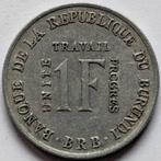 Burundi - 1 franc - 1970, Ophalen, Burundi, Losse munt