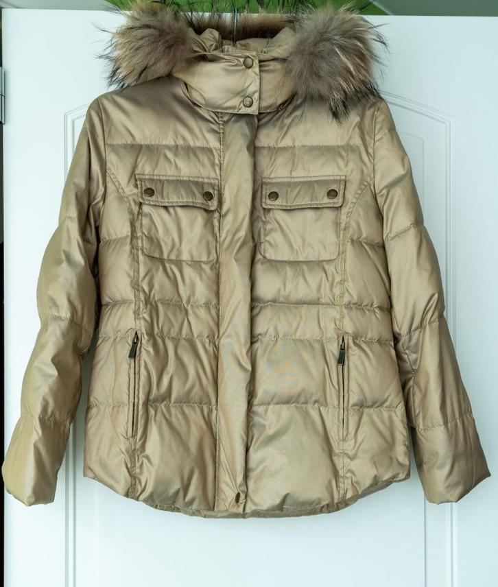 Jas, merk Xandres, maat 38, als nieuw, Kleding | Dames, Jassen | Winter, Zo goed als nieuw, Maat 38/40 (M), Beige, Verzenden