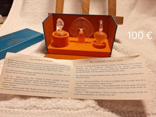 3 setjes Miniatuur parfumflesjes LALIQUE, Verzamelen, Overige Verzamelen, Ophalen of Verzenden