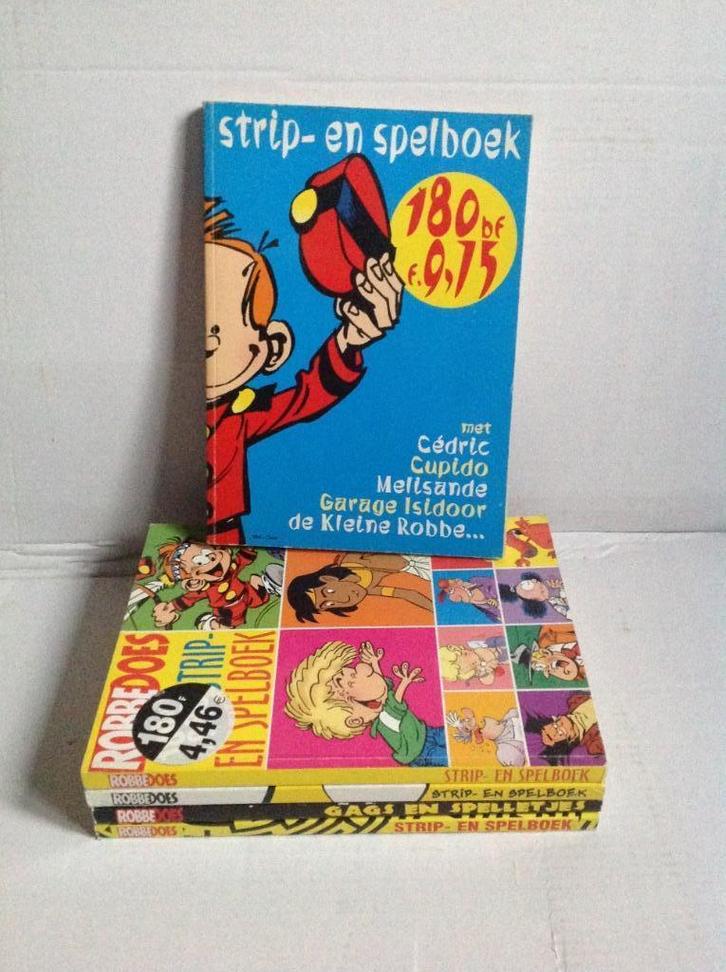 Robbedoes Strip en Spelboek - 5 st. - sc -1e druk-1999/2002, Boeken, Stripverhalen, Gelezen, Meerdere stripboeken, Ophalen of Verzenden