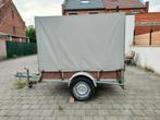 Ongeremde enkelas aanhangwagen met huif., Auto diversen, Aanhangers en Bagagewagens, Ophalen, Gebruikt