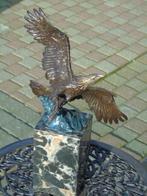 statue d un aigle en vol en bronze couleurs et signé ., Antiquités & Art, Bronze, Enlèvement ou Envoi