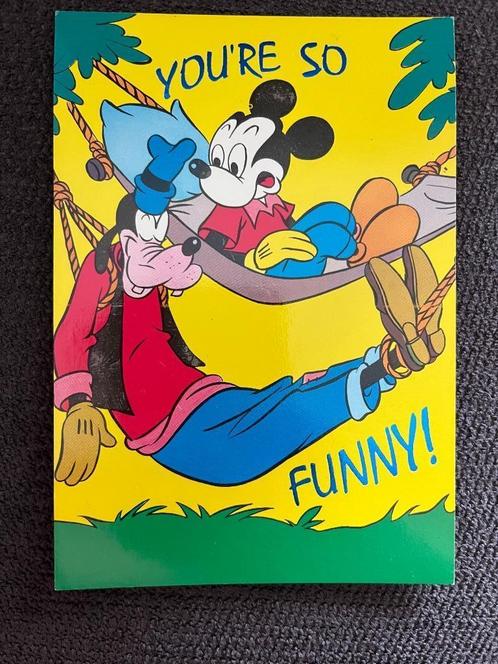 Carte postale Disney Mickey Mouse « drôle », Collections, Disney, Comme neuf, Image ou Affiche, Mickey Mouse, Envoi