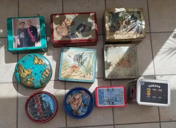 Blikken dozen 10 stuks beschikbaar voor biedingen