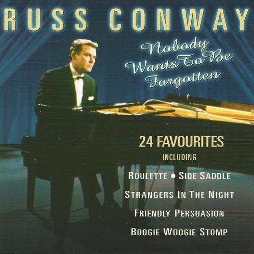 CD * RUSS CONWAY - NOBODY WANTS TO BE FORGOTTEN, Cd's en Dvd's, Cd's | Instrumentaal, Gebruikt, Ophalen of Verzenden
