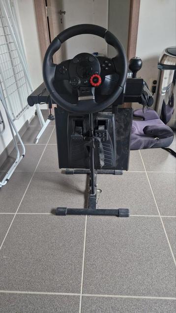 logitech stuurwiel en pedalen, Enlèvement, Utilisé