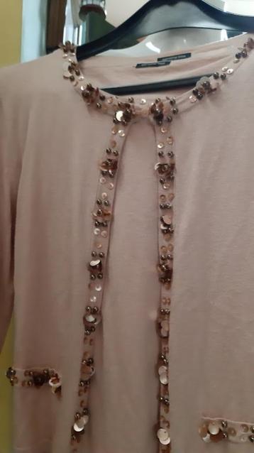 Caroline Biss ashes of roses twin set top en vestje 38  beschikbaar voor biedingen