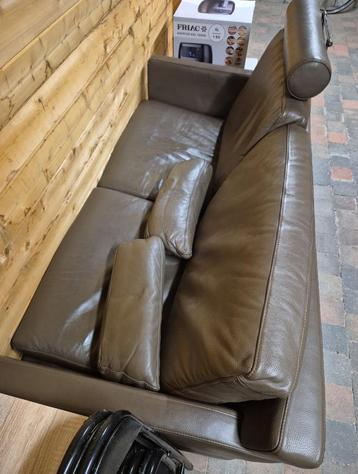 Leather sofa+chair, Huis en Inrichting, Zetels | Zetels, Ophalen, Eenpersoons, 150 tot 200 cm, Zo goed als nieuw