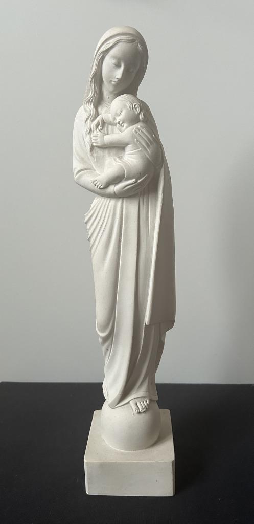 Mooi Mariabeeld - Kosmolux - Marmer - 45.50cm, Antiek en Kunst, Antiek | Religieuze voorwerpen, Ophalen