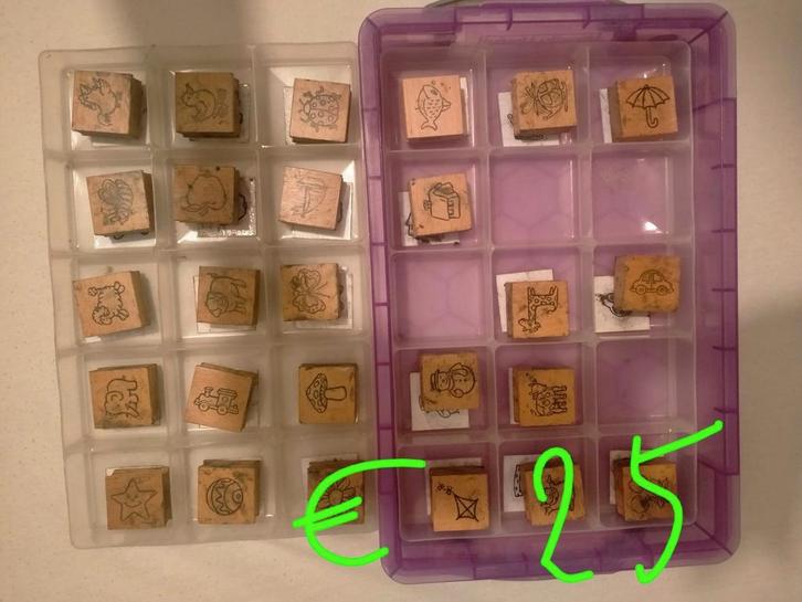 Herkenningsstempels 26stuks, Diversen, Schoolbenodigdheden, Gebruikt, Ophalen of Verzenden