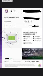 Anderlecht standard ticket, Tickets en Kaartjes, Sport | Voetbal, Eén persoon
