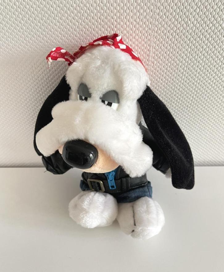 Peluche Droopy motard - 1995, Kinderen en Baby's, Speelgoed | Knuffels en Pluche, Gebruikt, Overige typen, Ophalen of Verzenden