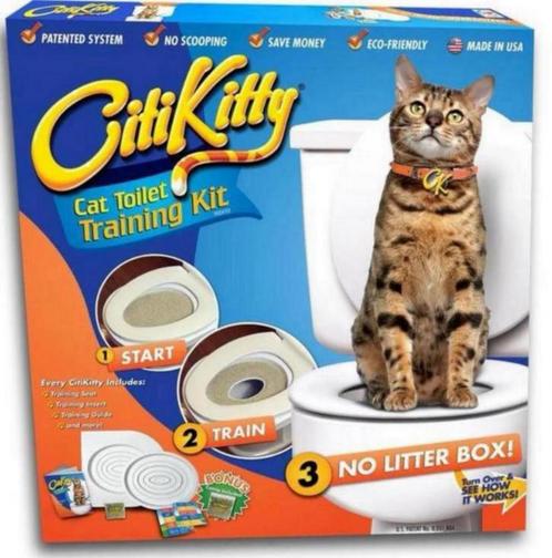 CitiKitty Cat Toilet Training Kit - Kat Poes op toilet wc, Dieren en Toebehoren, Katten-accessoires, Nieuw, Ophalen of Verzenden