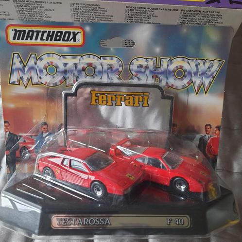 MATCHBOX MOTOR SHOW : 2 FERRARI *MIB*, Hobby en Vrije tijd, Modelauto's | 1:87, Nieuw, Auto, Matchbox, Ophalen