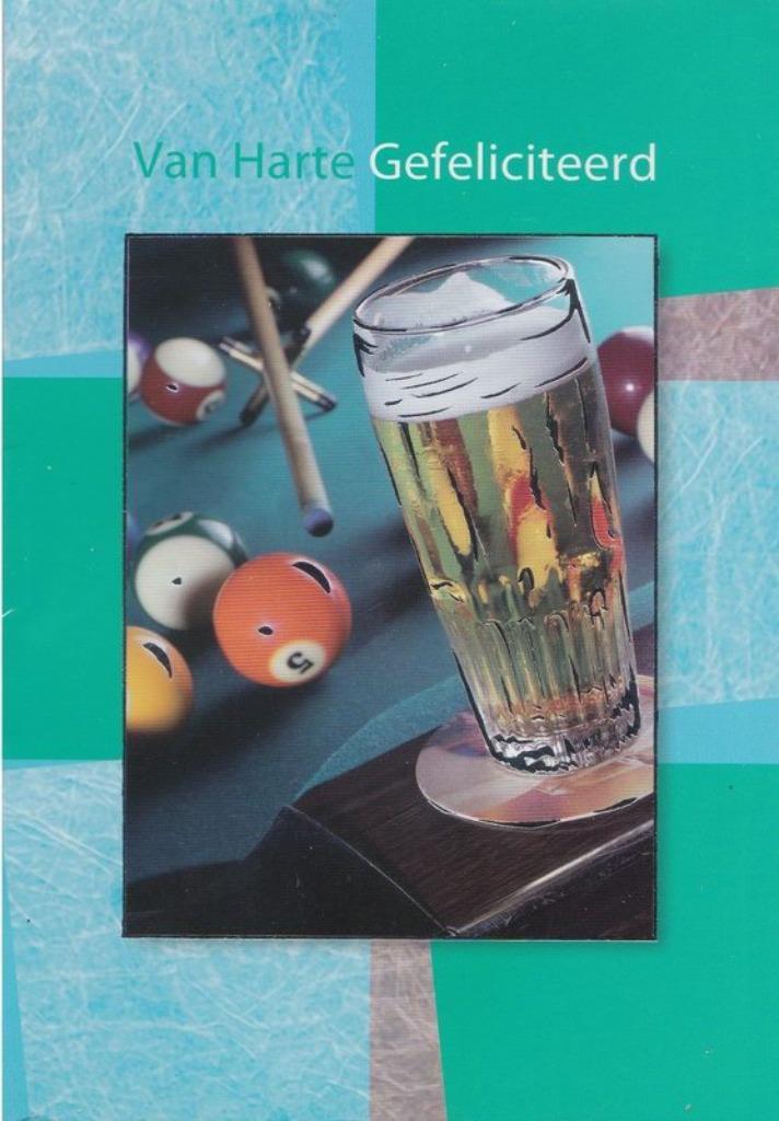 Wenskaart "Van Harte Gefeliciteerd", Diversen, Wenskaarten, Nieuw, Ophalen of Verzenden