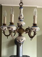 Vintage porseleinen luster, Huis en Inrichting, Lampen | Kroonluchters, Ophalen of Verzenden, Zo goed als nieuw