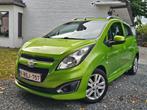 Chevrolet Spark 1.2i ** 57 000 KM ** AIRCO+LEDER * CAR PASS*, Auto's, Zwart, 4 cilinders, Leder en Stof, Bedrijf