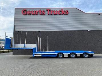SPECIAL TRAILER 3-ASSIGE EXTENDABLE SEMI DIEPLADER/TIEFLADER, Blauw, Overige brandstoffen, Aanhangers en Opleggers, Te koop