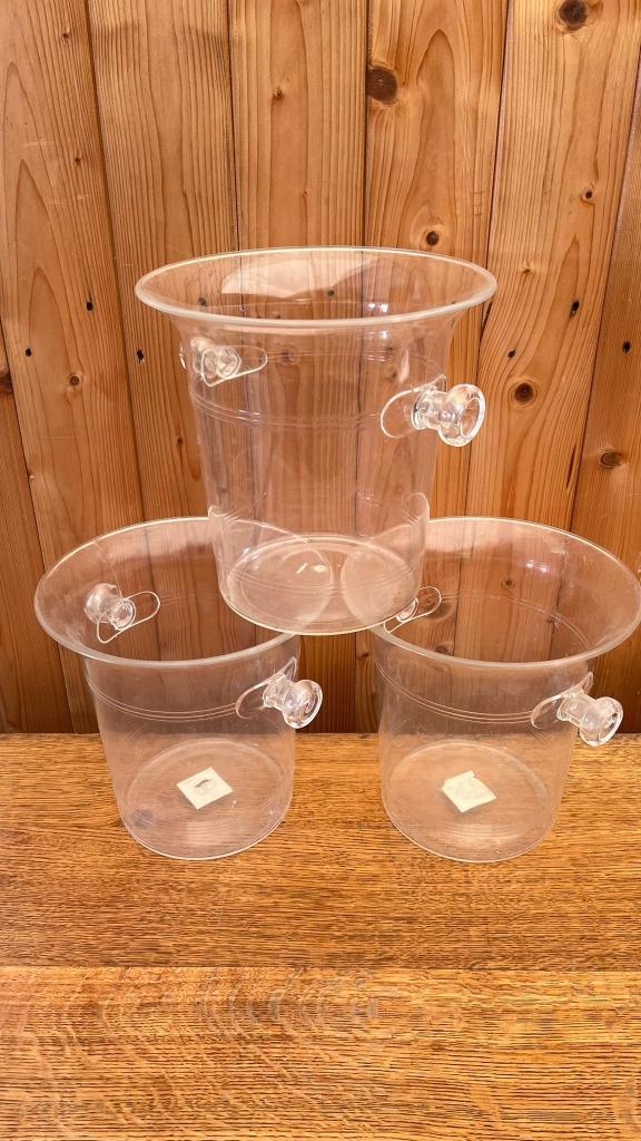 Plastic wijnkoelers 3 stuks horeca gebruik, Huis en Inrichting, Keuken | Keukenbenodigdheden, Gebruikt, Ophalen