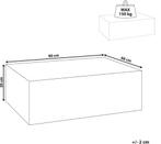Minimalistische salontafel / bijzettafel travertijn effect, Huis en Inrichting, Tafels | Salontafels, Ophalen, Overige materialen