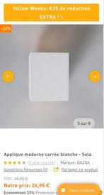 4 moderne vierkante witte schansen + LED-lampen, Ophalen, Zo goed als nieuw