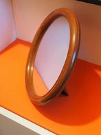 Vintage ronde Tiger spiegel met standaard, 1970s, Huis en Inrichting, Ophalen, Minder dan 50 cm, Gebruikt, Rond