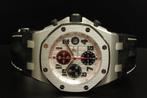 Audemars Piguet Royal Oak Offshore, Leer, Staal, Polshorloge, Zo goed als nieuw