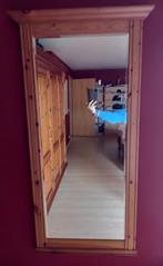 Mooie spiegel met houten kader, Ophalen, 100 tot 150 cm, Zo goed als nieuw, Rechthoekig