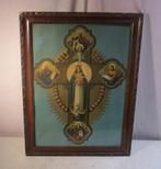 Belle estampe religieuse « Sanctissima Virgo Maria » - 59x45, Antiquités & Art, Antiquités | Objets religieux, Enlèvement ou Envoi