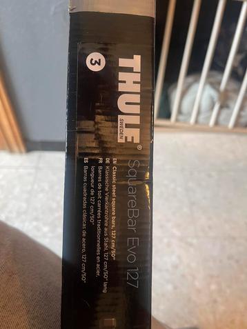 Barre thule squarebar Evo 127 cm comme neuf, Enlèvement, Comme neuf