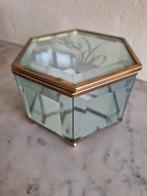Boîte à bijoux hexagonale en verre, Enlèvement ou Envoi