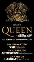 2 tickets Queen "50 years of Queen by Mother Mercury", Tickets en Kaartjes, Mei, Twee personen