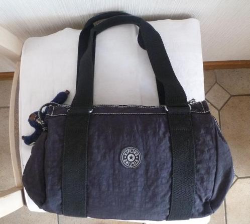 Kipling grote handtas of schoudertas + aap, Handtassen en Accessoires, Tassen | Damestassen, Gebruikt, Handtas, Blauw, Ophalen of Verzenden