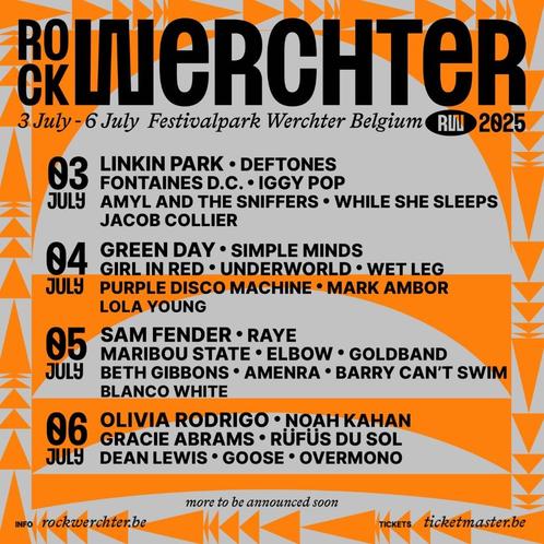 Ticket Rock werchter (combi), Tickets en Kaartjes, Concerten | Overige