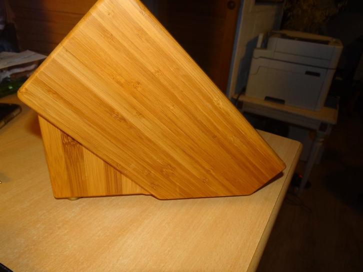 Messenblok, Huis en Inrichting, Keuken | Bestek, Hout, Ophalen