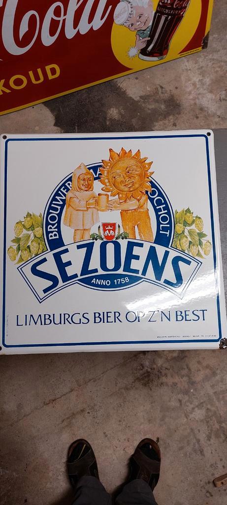 Email bord Sezoens Br. Bocholt 1991, Verzamelen, Merken en Reclamevoorwerpen, Gebruikt, Reclamebord, Ophalen of Verzenden