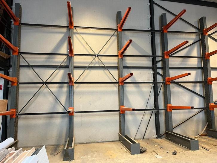 Zware draagarmstelling 8,30m (armen 1400mm), Zakelijke goederen, Kantoor en Winkelinrichting | Magazijn, Stelling en Opslag, Ophalen of Verzenden