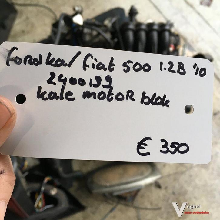 Ford Ka Fiat 500 1.2 B 2010 Wagennr 2400139 Kaal Motorblok, Auto-onderdelen, Motor en Toebehoren, Gebruikt, Ophalen