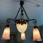 Lustre Art Déco, Muller Frères Lunéville, 1900, Enlèvement