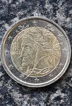 2 euromunt uit Italië van 2002. Met Dante Alighieri., Italië, Ophalen of Verzenden