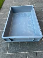 Stevige kunststof stapelbak / transportbak – grijs (5 stuks), Doe-het-zelf en Bouw, Ophalen, Gebruikt
