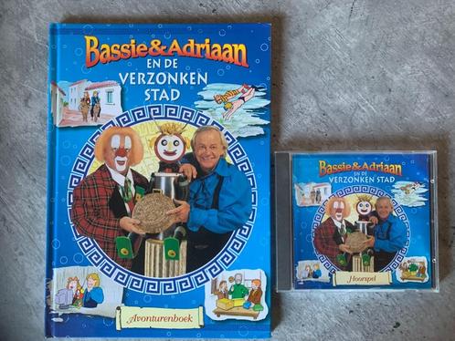 Bassie & Adriaan en de verzonken stad * boek + CD, Cd's en Dvd's, Dvd's | Kinderen en Jeugd, Zo goed als nieuw, Avontuur, Alle leeftijden