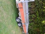 Dubbelasser geremd Segers 2000kg met nieuwe banden, Auto diversen, Aanhangers en Bagagewagens, Ophalen, Gebruikt
