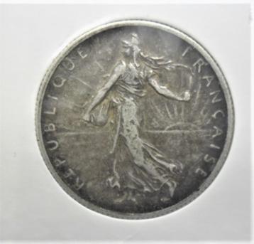 Zilveren munt Frankrijk 2 frank 1916