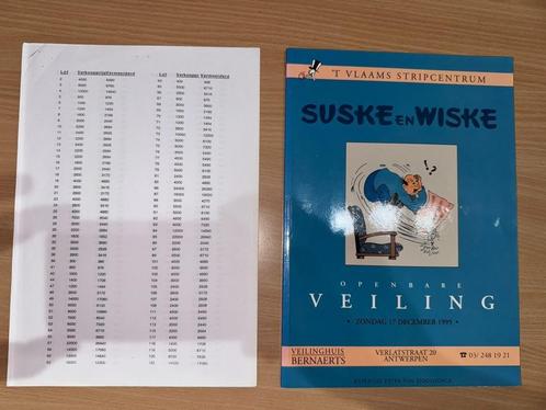 Suske en Wiske openbare veiling-Bernaerts-1995+ bijlage, Verzamelen, Stripfiguren, Zo goed als nieuw, Overige typen, Suske en Wiske