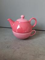 Theekan met kop. Oud roze set, Gebruikt, Overige typen, Ophalen of Verzenden, Overige stijlen